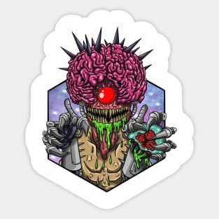 mother brain metroid Sticker